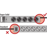 چند راهی برق ,محافظ ولتاژ و محافظ شوک 8 خانه برند برننشتول مدل سوپر سالید Brennenstuhl Super-Solid