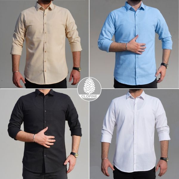 پیراهن آستین بلند کنفی - کد 0017