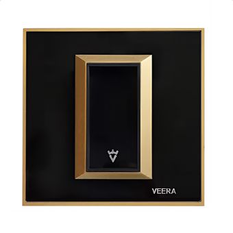 کلید و پریز ویرا مدل ویرا پرو کلاسیک مشکی طلایی