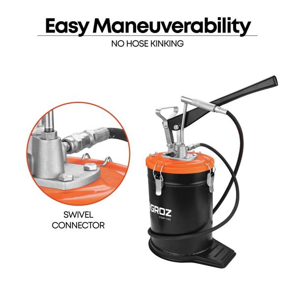 گریس پمپ سطلی دستی صنعتی گروز  مدل VGP/HD/6A