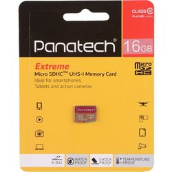کارت حافظه‌ microSDHC پاناتک مدل Extreme کلاس 10 استاندارد UHS-I U1 سرعت 30MBps ظرفیت 16 گیگابایت