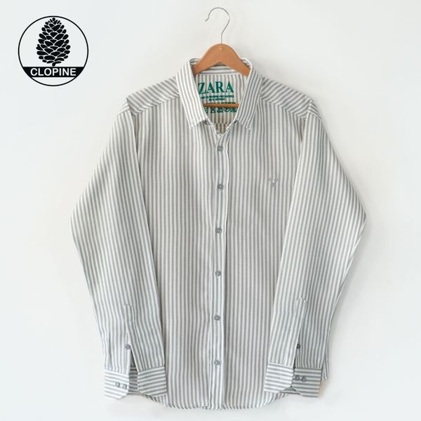 پیراهن راه راه مردانه پنبه ای - کد 0031