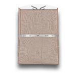 پیراهن مردانه کرم خاکی پارچه فلورا