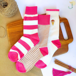 جوراب ساقدار زنانه طرح میکس فشن (1) برند وارداتی