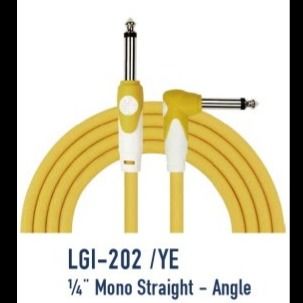 KIRLIN CABLE LGI-202/10M (1/4 MONO STRAGHT-ANGLE)