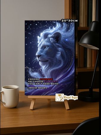 تابلوی رشد فردی / شجاعت یا راحتی، کدام را انتخاب می‌کنید؟ 🦁🌌 _کد C3