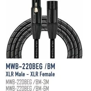 KIRLIN CABLE MWB-220BEG/6M (XLR MALE - XLR FEMAIL)