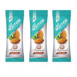 مغز بادام درختی نمکی سورت شده نارمک 90 گرم بسته 3 عددی