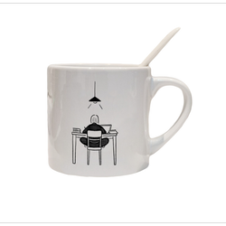 فنجان طرح کتاب خواندن