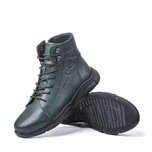 نیم بوت زنانه چرم طبیعی تبریز S6-Green