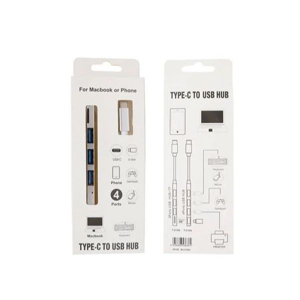 هاب 4 پورت USB-C مدل T809A
