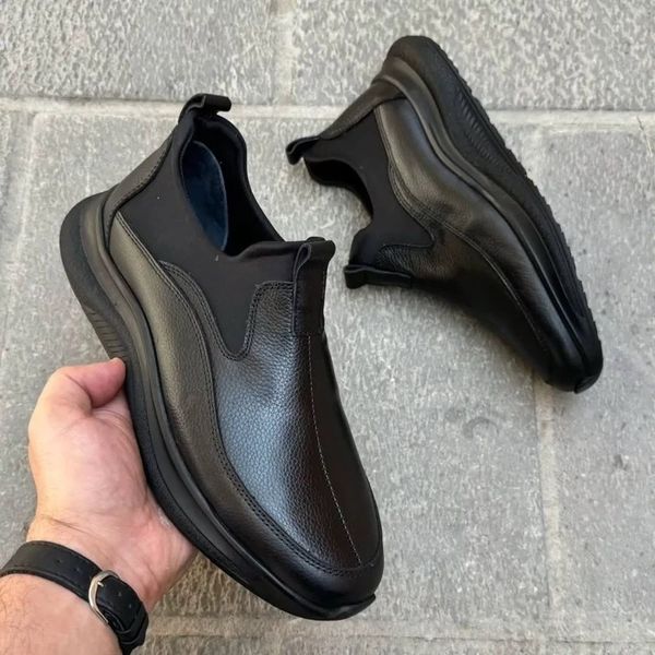 نیم بوت چرم طبیعی و طبی مدل zero-2