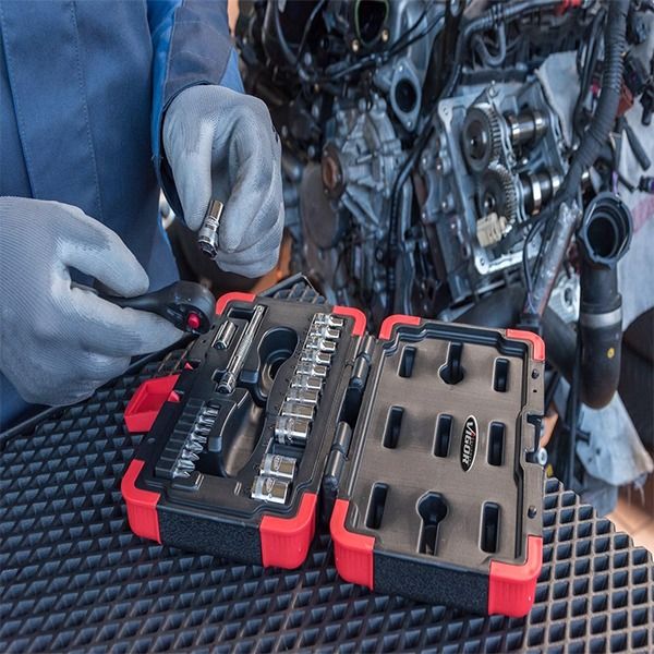 جعبه بکس ویگور مدل V3734N درایو 1/4 اینچ مجموعه 23 عددی