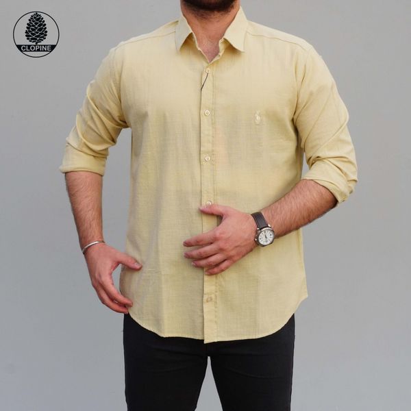 پیراهن آستین بلند لینن اسلپ - کد 0030