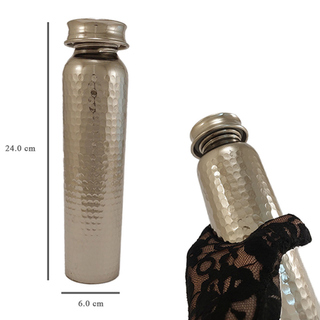 قمقمه مسی طرح چکشی-سفید