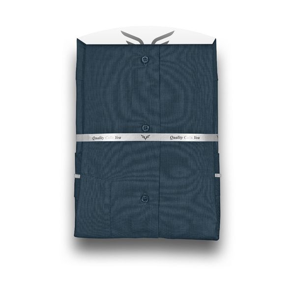 پیراهن مردانه کله‌غازی تیره پارچه فلورا