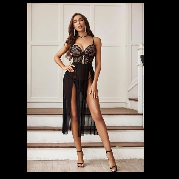 لباس خواب فنردار بلند کد 4923