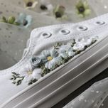 کفش زنانه آلستار گلدوزی شده با دست طرح بیبی بلو