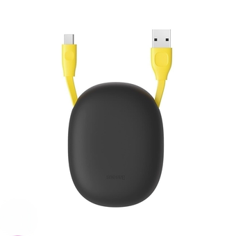 کابل شارژ بیسوس 1 متر مدل CATRN-GY محفظه دار USB به Type-C