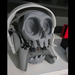 پایه نگهدارنده دسته بازی Xbox, PS5, PS4 و هدفون طرح اسکلت مدل رومیزی و دیواری