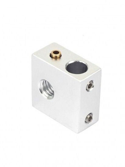 محفظه آلومینیومی هیتر پرینتر سهبعدی MK8 همراه محافظ مسی ترمیستور