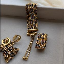 نیم ست میوکی آبکاری طلا