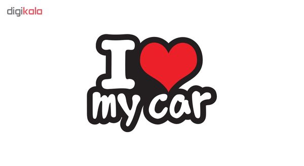 برچسب بدنه خودرو مدل Love My Car کد03