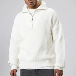 پلیور بافت یقه نیم زیپ از برند VAMOS 🇹🇷