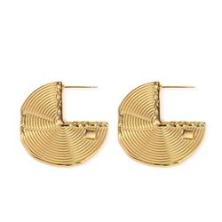 گوشواره زنانه مدل نیم دایره میخی مدل MRES1072