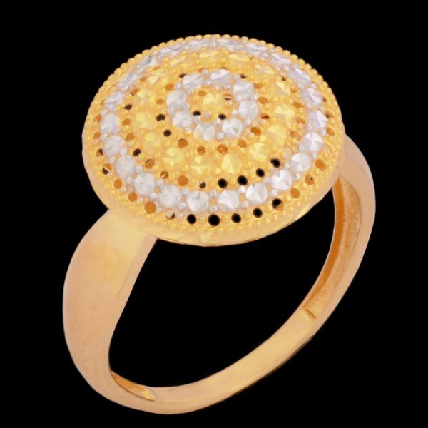 نیم ست طلا 18 عیار زنانه طلای مستجابی مدل آوا گرد کد 68001
