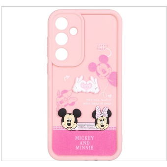 قاب گوشی Galaxy A55 سامسونگ سیلیکونی Solid برجسته محافظ لنزدار طرح میکی موس و مینی موس