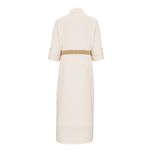 مانتو زنانه السانا مدل کادوسا کد 218109 رنگ شیری