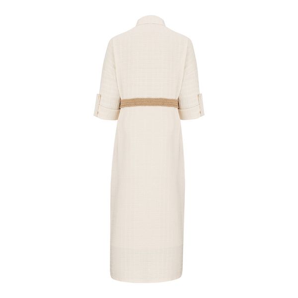 مانتو زنانه السانا مدل کادوسا کد 218109 رنگ شیری