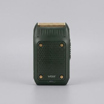ماشین اصلاح موی صورت وی جی آر مدل V-353 با تیغه استیل پیشرفته، تکنولوژی فویلی، قابلیت اصلاح با شماره صفر، باتری 600 میلی‌آمپر سا