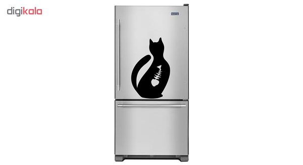 استیکر یخچال صالسو آرت طرح fish in cat az