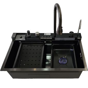 سینک ظرفشویی استیل مدل پیانویی 5 کلید توکار