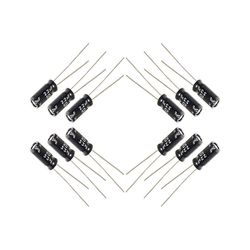 خازن 2.2 میکروفاراد 50 ولت کد Ca2.2uf-50V بسته 12 عددی