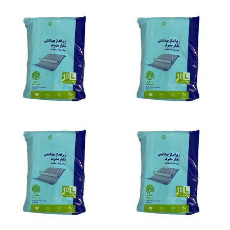 پد زیرانداز بهداشتی بهداشتی یکبار مصرف درماپد مجموعه 4 عددی