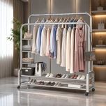 رگال لباس دوبل چرخدار