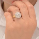 نیم ست طلا 18 عیار زنانه طلای مستجابی مدل آوا تراش کد 09