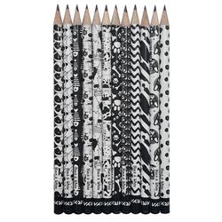 مداد مشکی آریا مدل BLACK & WHITE کد A2 بسته 12 عددی