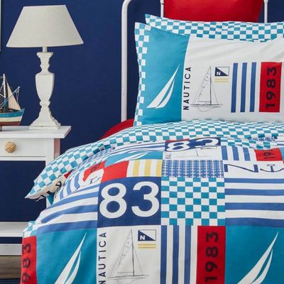 سرویس کاورلحاف ناتیکا مدل Sailing Race یک نفره 3تکه