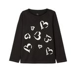 تی شرت آستین بلند دخترانه مدل MDSS-CF8403 مجموعه دو عددی