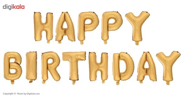 بادکنک فویلی مدل Happy Birthday