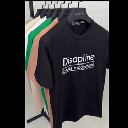 تیشرت طرح DISAPLINE پنبه سوپر  پنبه سوپر درجه یک🎨🔥(ارسال رایگان)