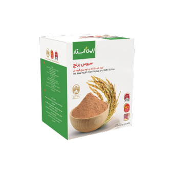 سبوس برنج از لایه دوم برنج قهوه ای بسته 25 عدد ساشه