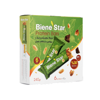پروتئین بار شکلات نعناع- بسته 6 عددی