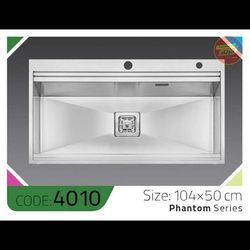 سینک باکسی 4010 الکا استیل | سینک ظرفشویی فانتوم زیرکار سایز 104×50 سانت