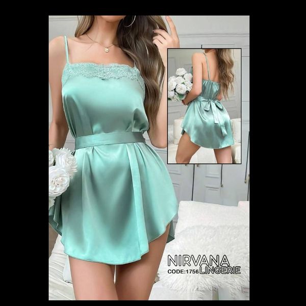 لباس خواب ساتن جذاب  کد : 1756