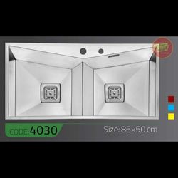 سینک باکسی 4030 الکا استیل | سینک ظرفشویی فانتوم زیرکار سایز 86×50 سانت